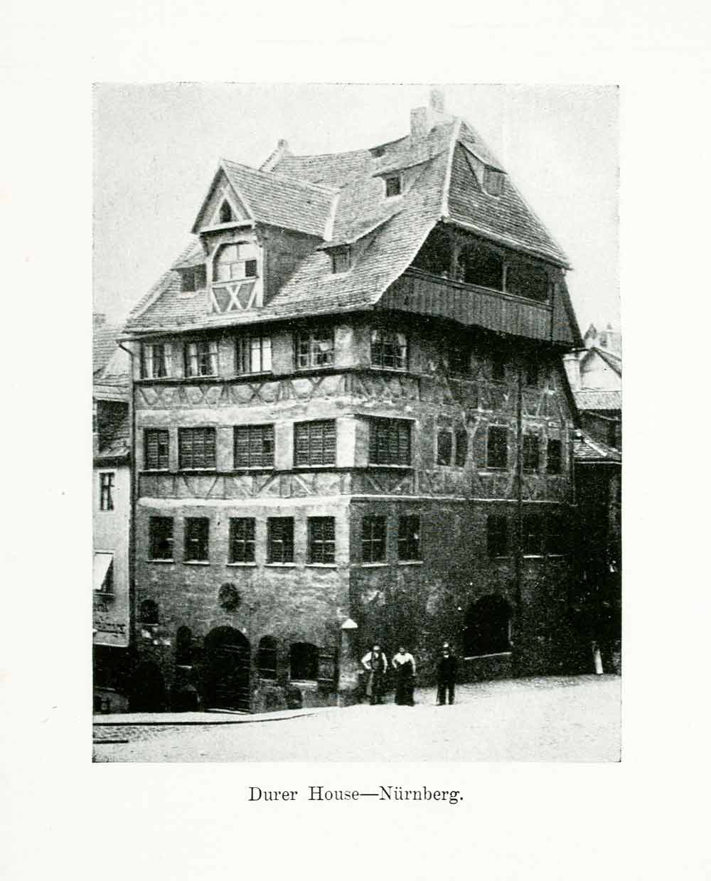 1924 Print Nurnberg Germany Bavaria Albrecht Durer House Museum Artist XGWA9