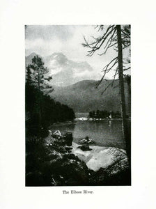 1924 Print Eibsee River Lake Germany Forest Mountain Alps Bavaria XGWA9