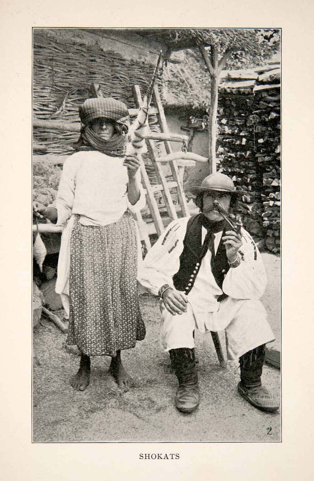 1903 Print Shokats Traditional Folk Clothing Magyarok Hungary Hungarian XGWB6