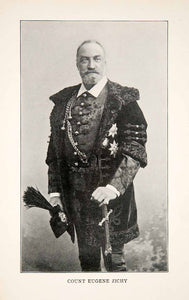 1903 Print Hungarian Noble Count Eugene Zichy Magyarok Portrait Uniform XGWB6