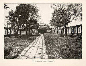 1902 Print Examination Hill Canton China Historic Landscape Park Monument XGWB7