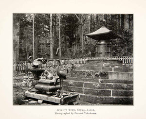 1902 Print Ieyasu Tomb Nikko Japan Monument Park Religion Statue Death XGWB7