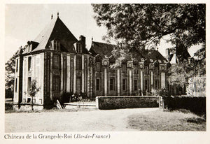 1944 Photogravure Chateau Grange Roi Roy Ile France Grisy Suisnes Mansion XGWB8