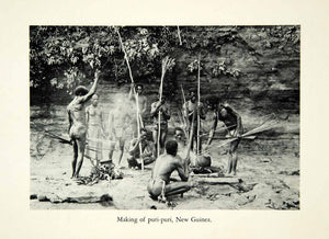 1937 Print Nude Puri Papua New Guinea Tribe Natives Oceania Pacific As