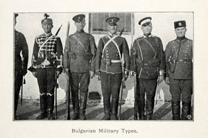 1907 Halftone Print Bulgaria Military Soldiers Army Troop Uniform Battalion XGX5