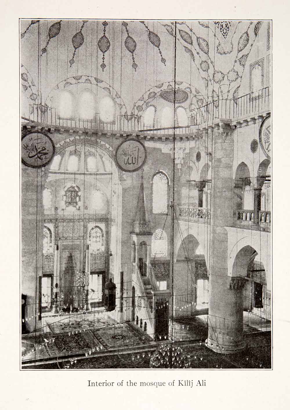 1926 Print Kilic Ali Pasha Complex Mosque Constantinople Istanbul Turkey XGXA3