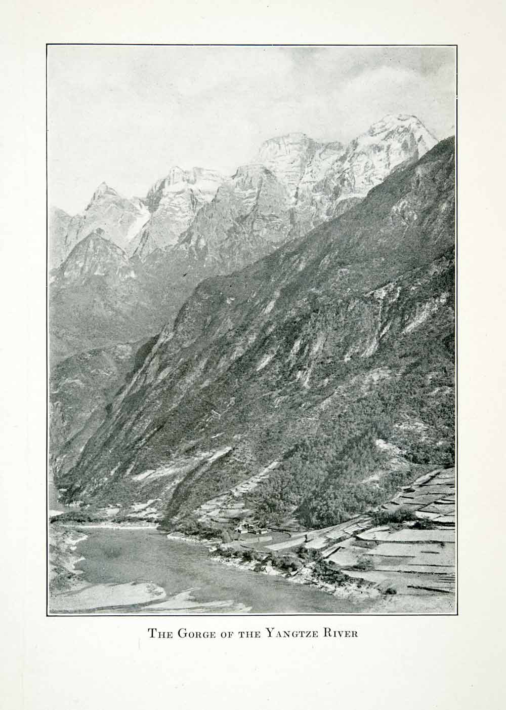 1920 Print Gorge Yangtze River Delta Asia Tibetan Plateau UNESCO World XGXA9