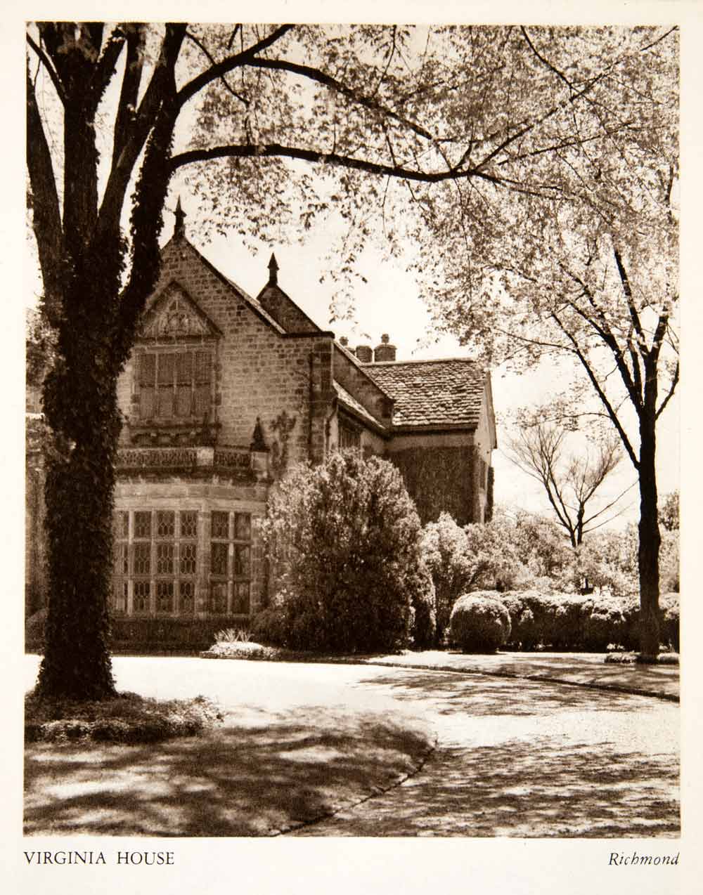 1947 Photogravure Virginia House Richmond Alexander Weddell James River XGXB2