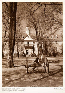 1947 Photogravure Wren Building College William Mary Williamsburg Virginia XGXB2