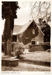 1947 Photogravure Brick Blandford Church Well's Hill Petersburg Virginia XGXB2