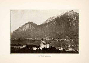 1905 Print Ambras Castle Schloss Innsbruck Austria Historic Landscape XGXB8