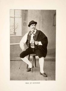 1905 Print Portrait Man Kufstein Austria Traditional Clothing Costume XGXB8