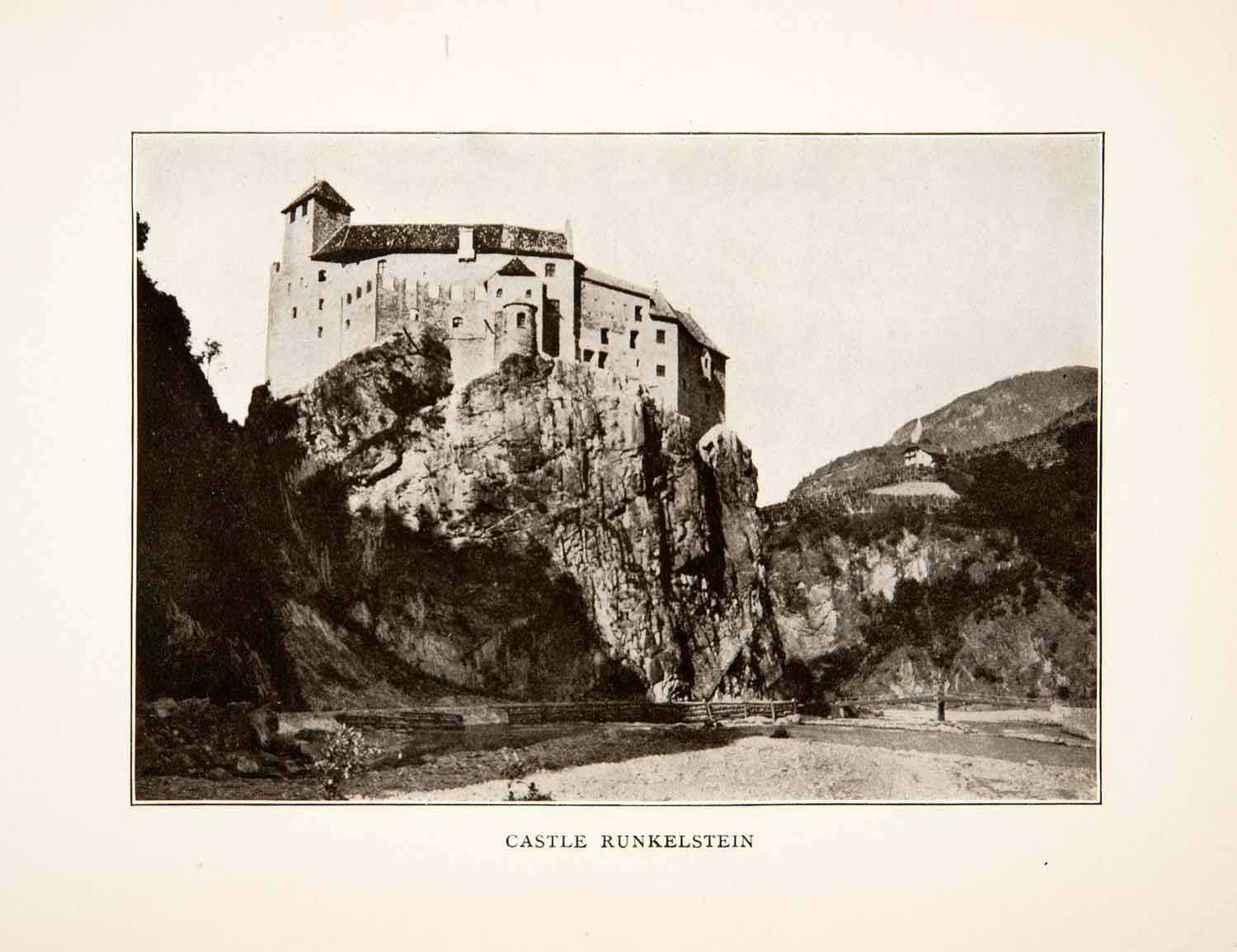 1905 Print Runkelstein Castle South Tyrol Italy Tristan Isolde Landscape XGXB8