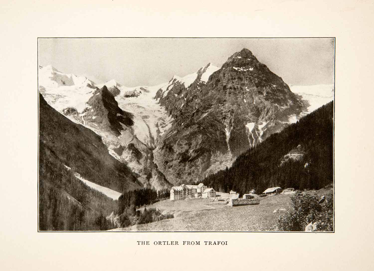 1905 Print Ortler Mountain Trafoi Italy Tyrol Snow Summit Landscape XGXB8
