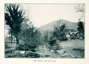 1914 Print Rothay Nab Scar Landscape Fell England Lake District Cumbria XGXC2