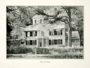 1914 Print Wayside Estate House Concord Massachusetts America Louisa May XGXC2