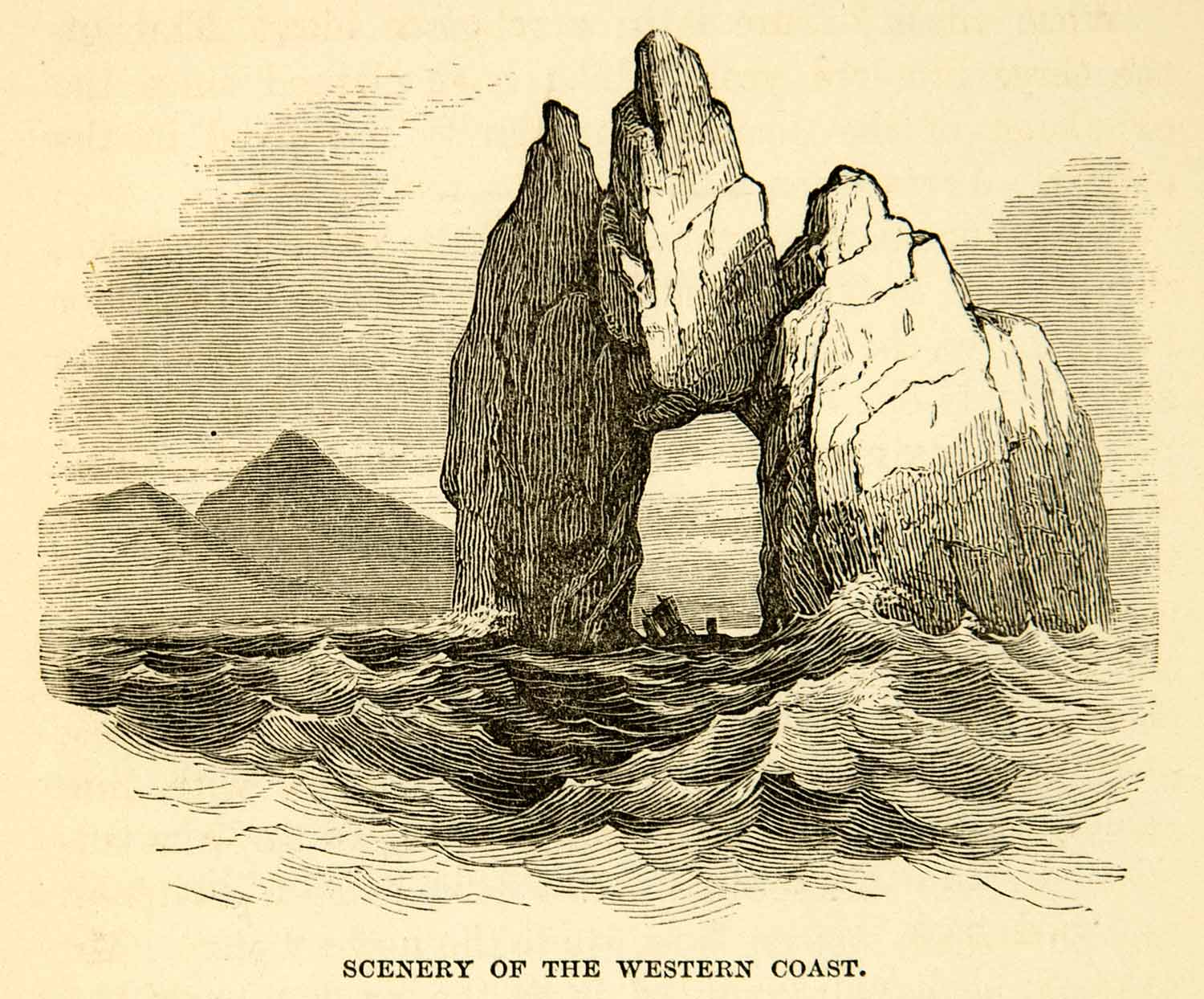 Sea Rock Drawing