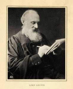 1913 Tipped-In Print William Thomson Kelvin University Glasgow Portrait XGY2