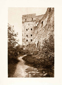 1899 Photogravure Ancient Rheinfels Castle Ruins St. Goar Germany Historic XGYA5