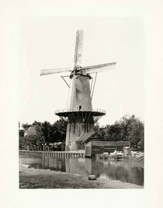 1899 Photogravure Dutch Windmill Holland Netherlands Cultural Historic XGYA5