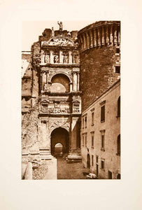 1901 Photogravure Arch Triumph Alfonso D'Aragona Castel Nuovo Italy XGYA6