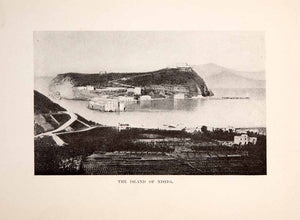 1901 Print Island Nisida Volcanic Islet Flegrean Islands Archipelago Italy XGYA6