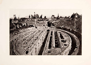 1901 Photogravure Amphitheatre of Santa Maria Historic Archeological XGYA6