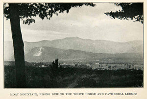 1925 Print Moat Mountain White Horse Cathedral Ledge New Hampshire XGYB1