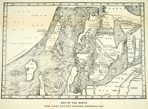 1882 Photolithographed Map Jakob Ziegler Schondia Europe North Region XGYC4