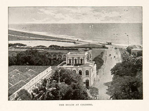 1901 Print Beach Colombo Sri Lanka Sinhalese British Era Asia Modera City XGZA3