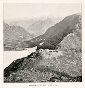 1902 Print Observatory Pic Du Midi De Bigorre French Pyrenees Mountains XGZA4