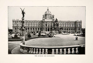 1902 Print Natural History Museum Vienna Austria Maria Theresa Statue XGZA4