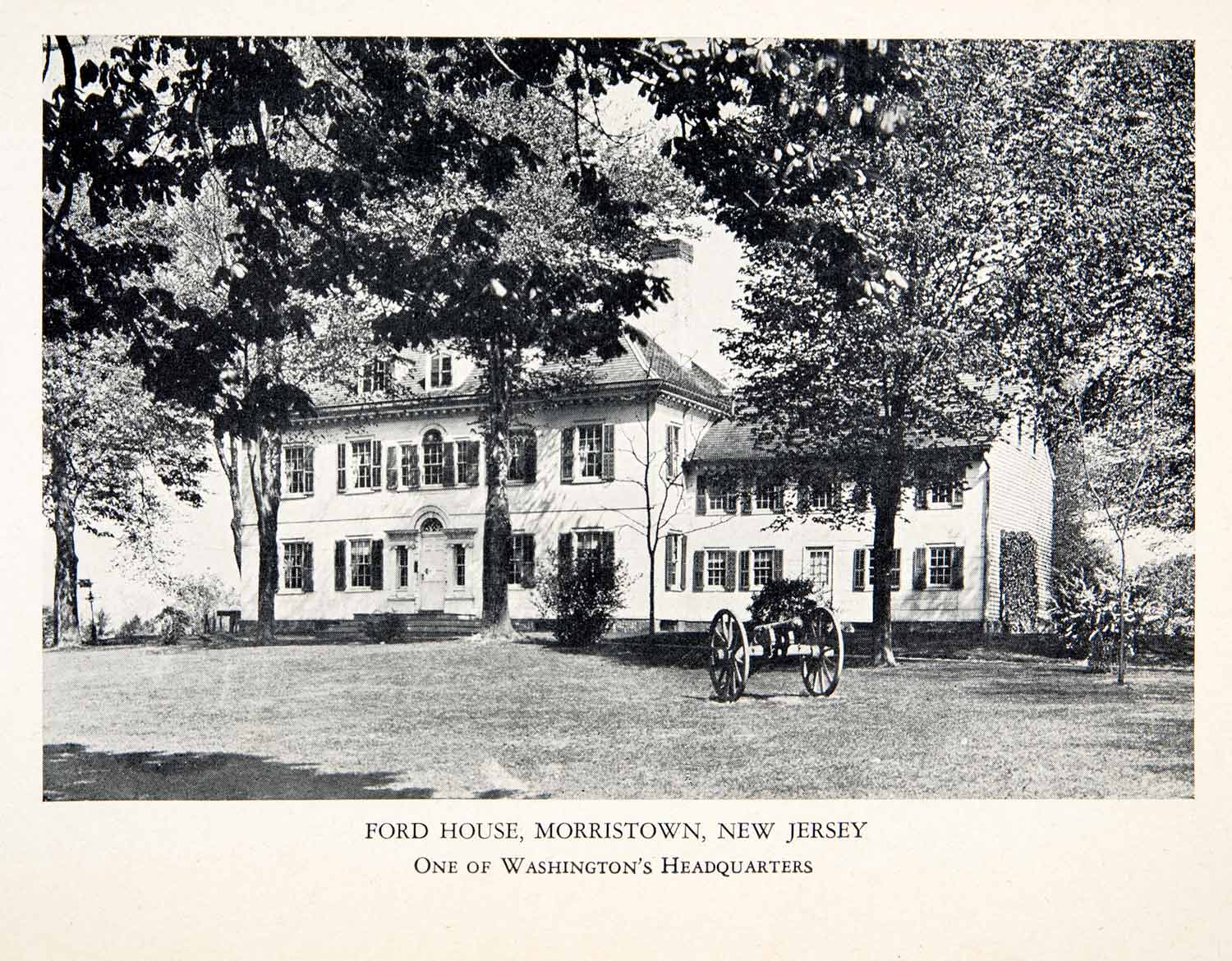 1930 Print Ford Mansion House Estate Morristown New Jersey America XGZA5