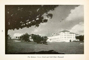 1947 Print Belmont Manor Hotel Golf Course Country Club Warwick Bermuda XGZA6