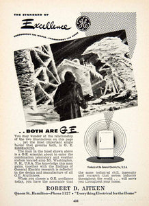 1947 Ad General Electric Utilities Appliances Robert D. Aitken Hamilton XGZA6