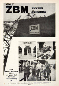 1947 Ad ZBM Bermuda Broadcasting Radio ABC Pitts Bay Reporting Operation XGZA6