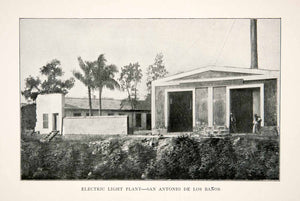1898 Print Cuba Republic Caribbean Electric Light Plant San Antonio Banos XGZA7