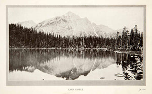 1926 Print Lake Cavell Jasper National Park Alberta Canada Landscape XGZB5