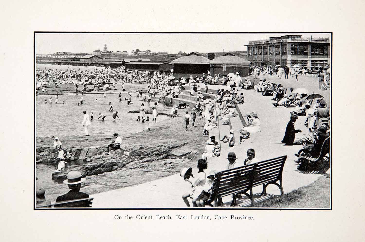 1925 Print Orient Beach East London Cape Province South Africa Historic XGZB6