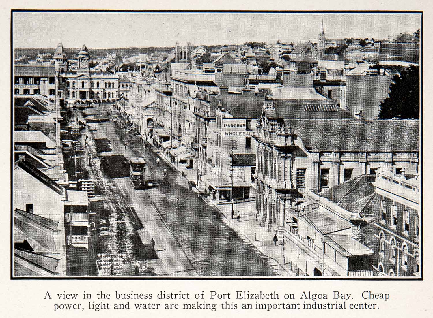1925 Print Port Elizabeth Algoa Bay Cityscape Business Africa Historic XGZB6