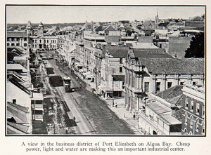 1925 Print Port Elizabeth Algoa Bay Cityscape Business Africa Historic XGZB6