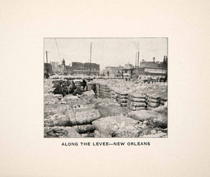 1906 Print New Orleans Louisiana Build Flood Levee Construction Historic XGZB8