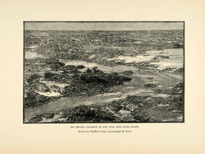 1903 Print Cataract River Nile Abusir Boudier Beato Egypt Necropolis Cairo XHA3