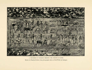 1903 Print Tribute Kush Faucher-Gudin Beit-Wally Insinger Procession Nubia XHA3
