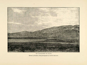 1903 Print Battlefield Plataea Boudier Amedee Hauvette Persia Landscape XHA3