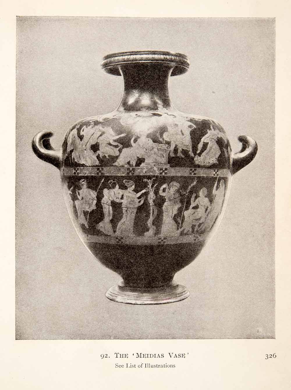 1913 Print Ancient Greece Banding Meidias Vase Painter Etruscan Florid XHA9