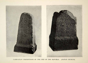 1905 Print Campanian Inscriptions End Republic Ancient Rome Stone Language XHD4