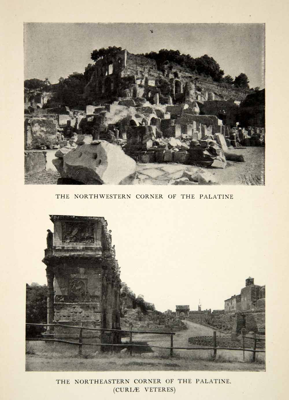 1905 Print Ancient Rome Palatine Hill Palace Romulus Structure Seven Hills XHD4