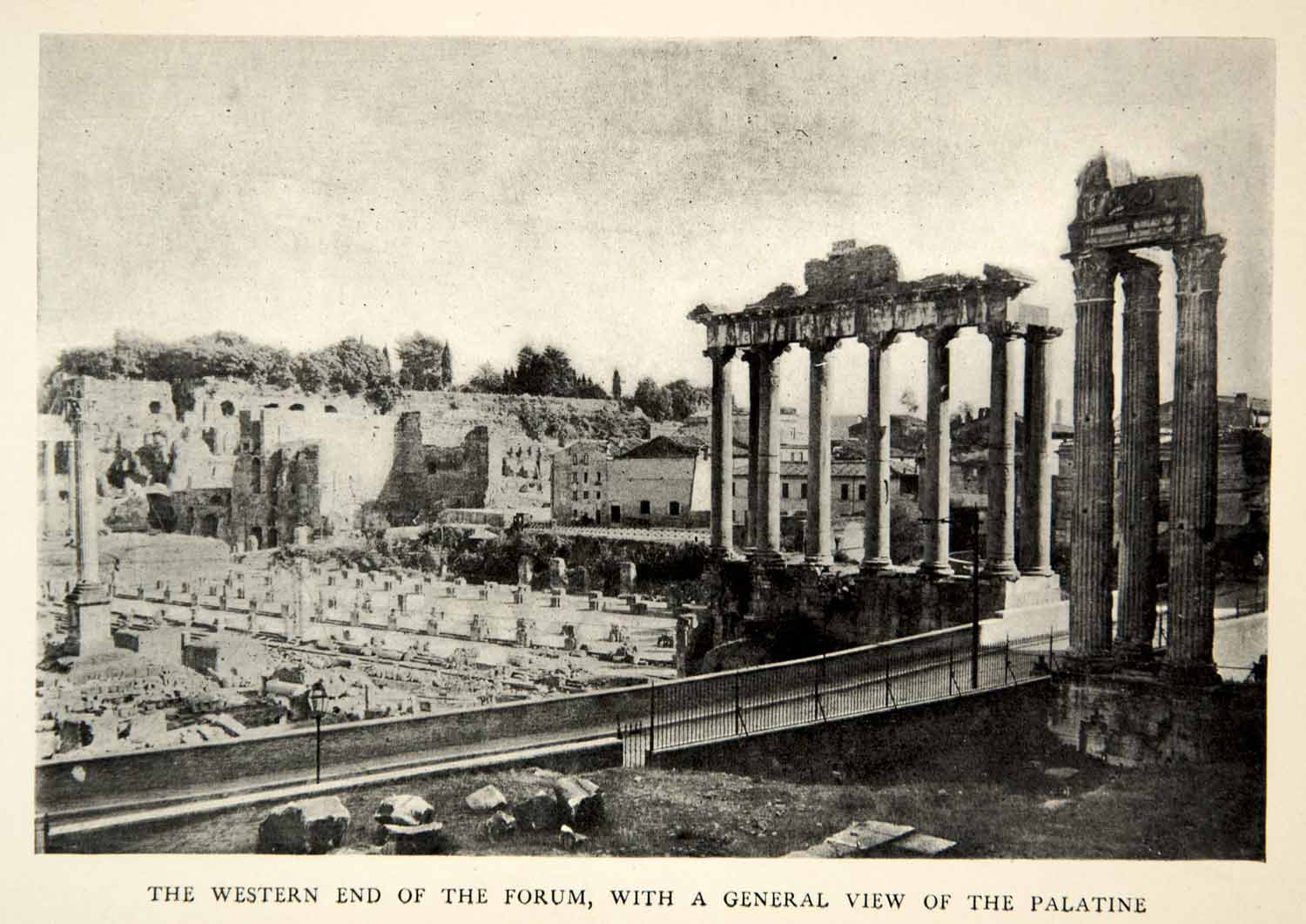 1905 Print Western End Forum General View Palatine Hill Ancient Roman Rome XHD4