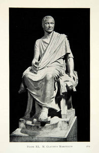 1914 Print Marcus Claudius Marcellus Roman Consul Elect Statue Spolia Opima XHD8